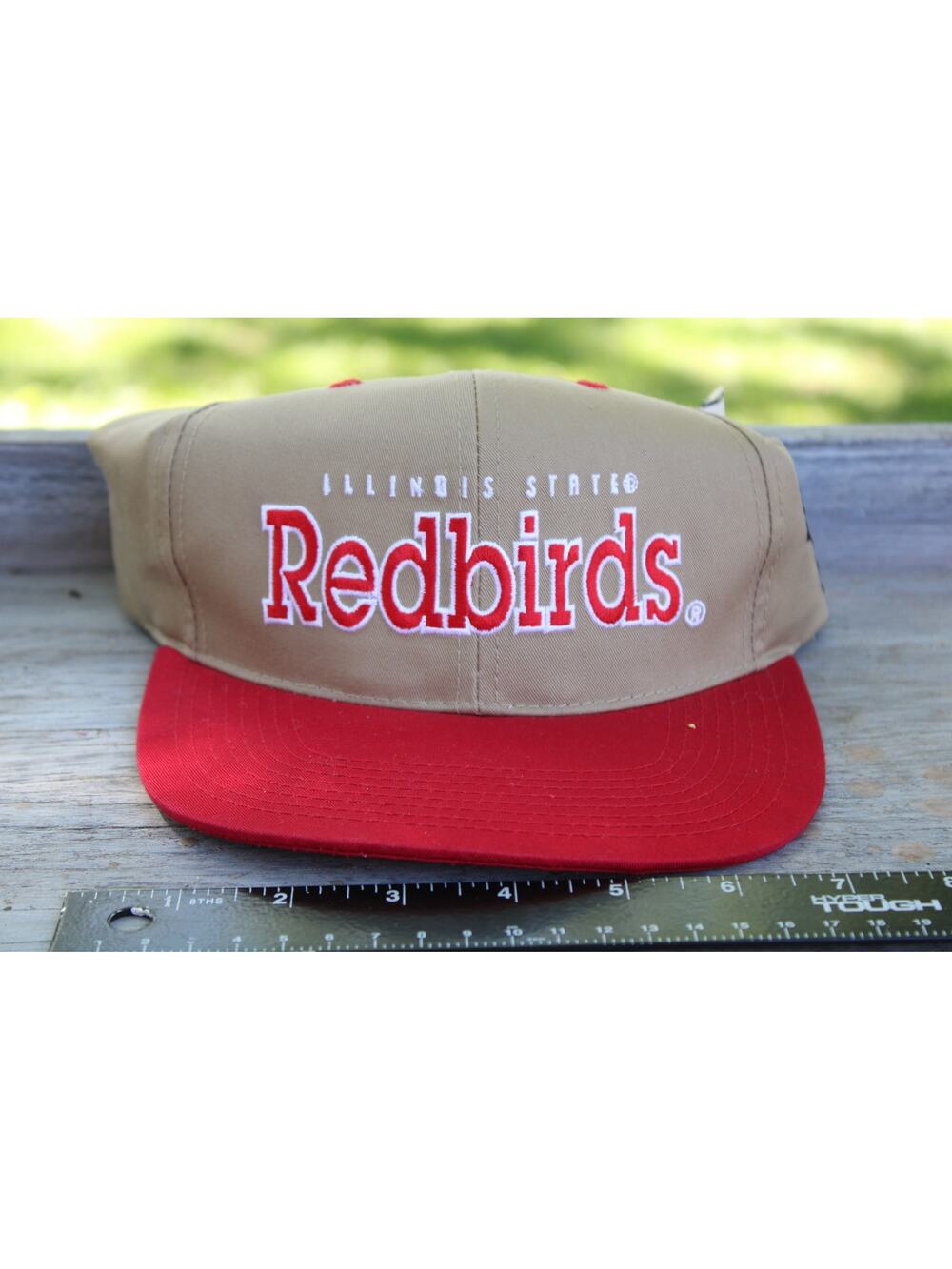 Vintage 90s Illinois State University Isu Redbirds Hat Vtg Game Sport